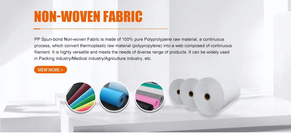 100% Polypropylene PP Spunbond Nonwoven Fabric Material for Furniture Bedsheet/Non-Woven Fabric/Spun-Bonded